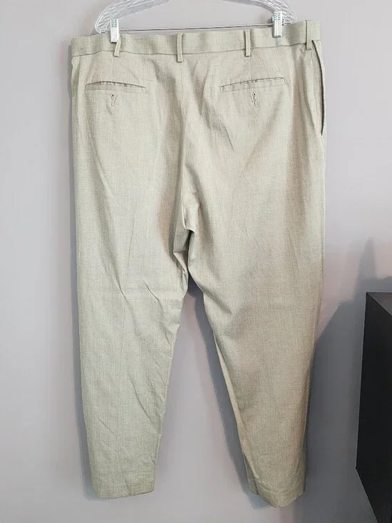2/$15 Savane Men's Beige Dress Pants - Size 42x30 - Picture 7 of 12